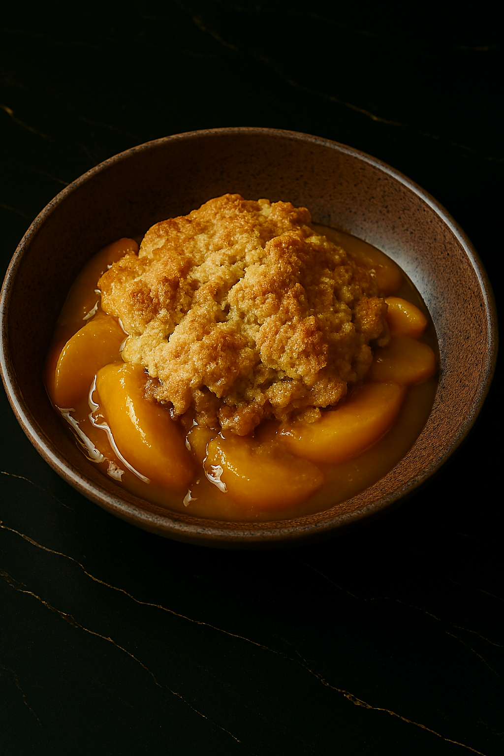 Toffee Peach Cobbler